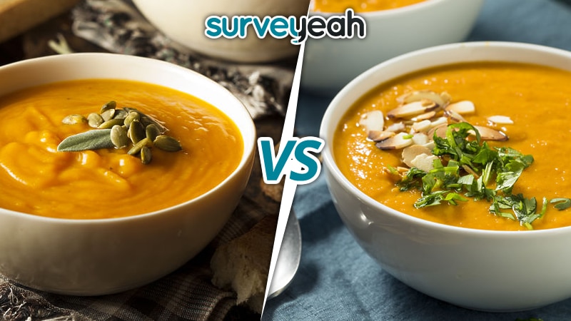 ¿Sopa de calabaza o sopa de patata dulce?